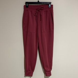 Lou & Grey Rose Red Drawstring Jogger Pants